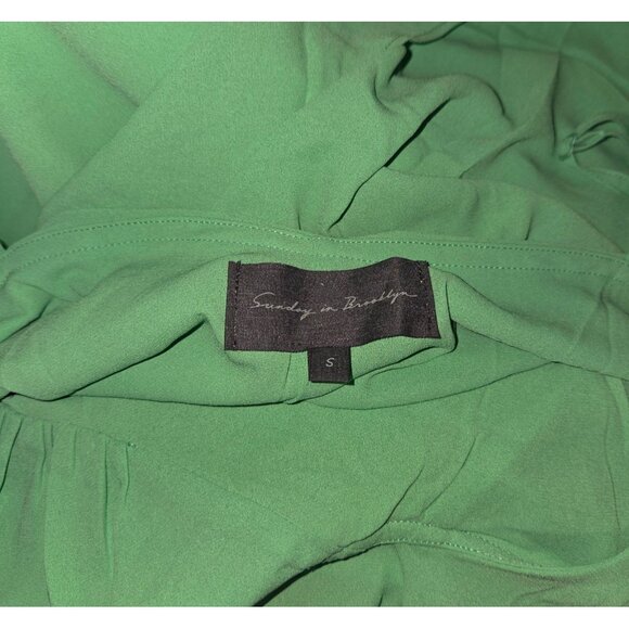 SUNDAY in BROOKLYN Anthropologie Green  Spaghetti Strap Maxi Dress Size Small - Picture 6 of 6